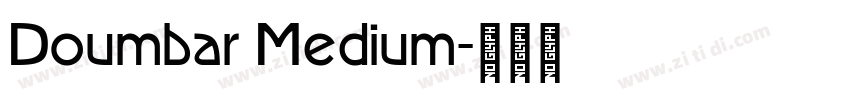 Doumbar Medium字体转换